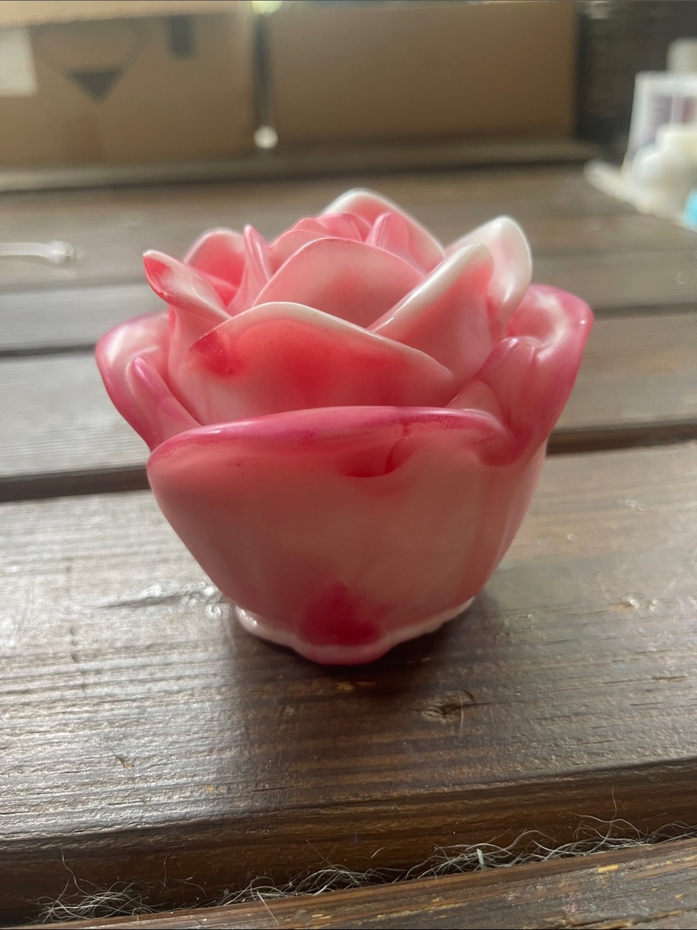 Pink Rose Trinket Bowl
